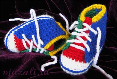 Описание: вязание для детей пинетки спицами